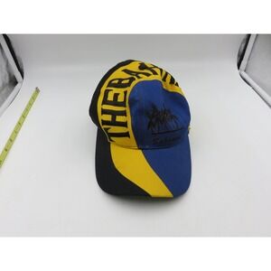 Bahama Sport Vtg Snapback Hat Blue Yellow Black The Bahamas Souvenir Cap 58cm